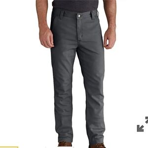 Carhartt Men's  Canvas Straight Fit Rugged Flex Grey Pants Sz 40x 32L NWT